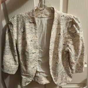 Body bag by Jude travel theme cute crop blazer